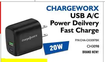 Factory Direct Chargeworx usb a/c power delivery fast charge offer