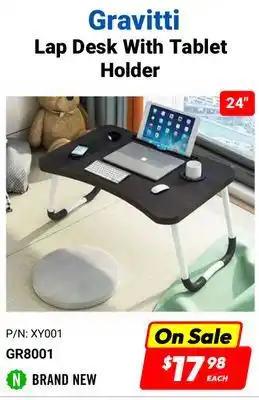Factory Direct Gravitti lap desk with tablet holder offer