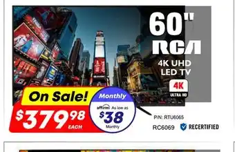 Factory Direct Rca 4k uhd led tv offer