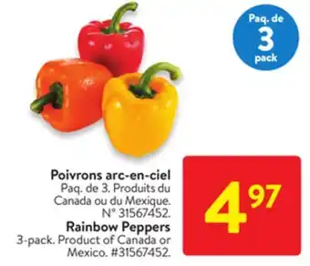 Walmart Rainbow peppers offer