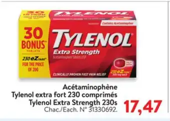 Walmart Tylenol extra strength 230s offer