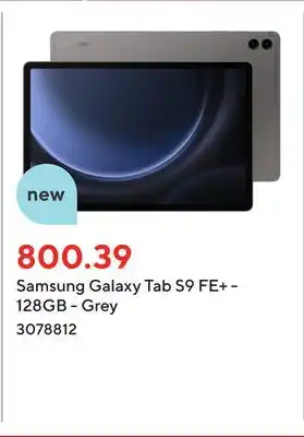 Staples Samsung galaxy tab s9 fe+ - 128gb - grey offer