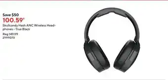 Staples Skullcandy hesh anc wireless headphones - true black offer