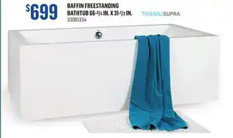 Canac Tassali baffin freestanding bathtub 66-3/4 in. x 31-1/2 in offer