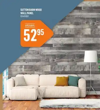 Canac Sutton barn wood wall panel 4 ft. x 8 ft offer