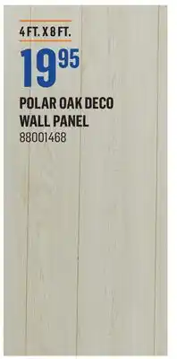 Canac Polar oak deco wall panel offer