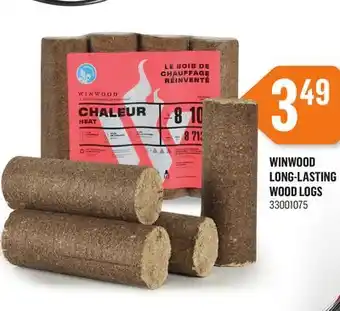 Canac Winwood long-lasting wood logs offer