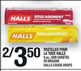 Marche Ami Pastilles pour la toux halls | halls cough drops offer