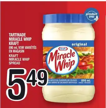 Marche Ami Tartinade miracle whip kraft | kraft miracle whip spread offer