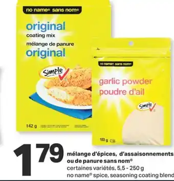 L'Intermarché Mélange d'épices, d'assaisonnements ou de panure sans nom offer