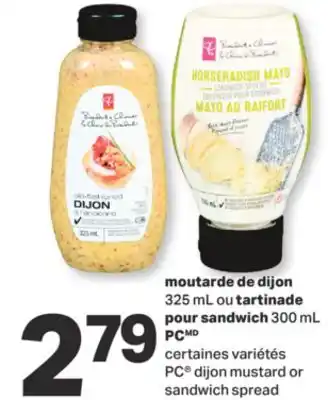 L'Intermarché Moutarde de dijon 325 ml ou tartinade pour sandwich 300 ml offer