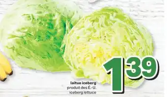 L'Intermarché Laitue iceberg offer