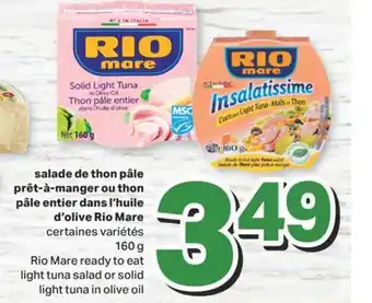 L'Intermarché Salade de thon pâle prêt-à-manger ou thon pâle entier dans l'huile d'olive, 160 g offer