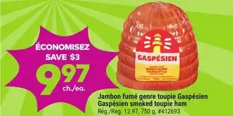 Giant Tiger Gaspésien smoked toupie ham offer