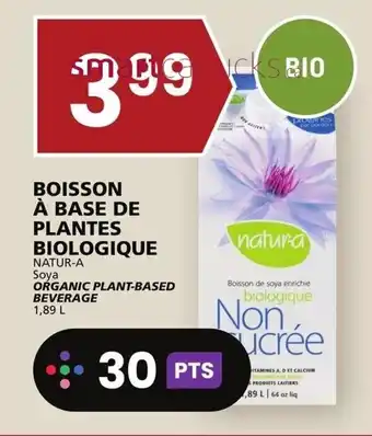Rachelle-Bery Grocery NATUR-A Soya ORGANIC PLANT-BASED BEVERAGE 1,89L offer
