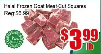 New Pacific Supermarket Halal Frozen Goat Meat Cut Squares offer