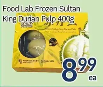Oceans Fresh Food Market Food Lab Frozen Sultan King Durian Pulp 400g offer
