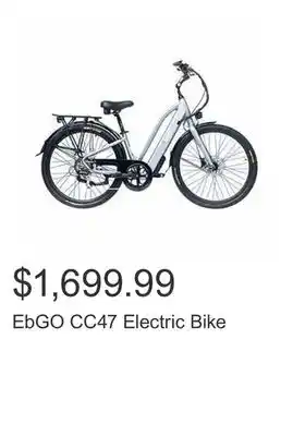 Costco Ebgo cc47 electric bike offer