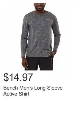 Costco Bench men's long sleeve active shirt offer