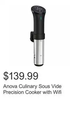 Costco Anova culinary sous vide precision cooker with wifi offer
