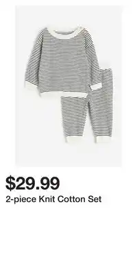 H&M 2-piece knit cotton set offer