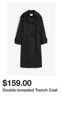 H&M Double-breasted trench coat offer