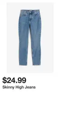 H&M Skinny high jeans offer