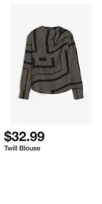 H&M Twill blouse offer