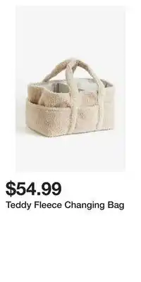 H&M Teddy fleece changing bag offer