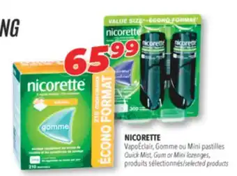 Familiprix Quick mist, gum or mini lozenges offer
