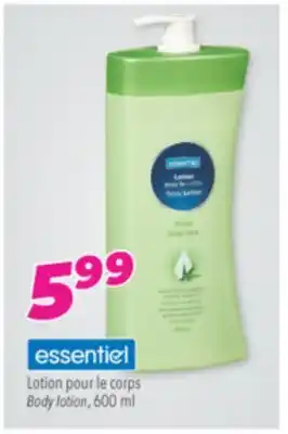 Familiprix Essentiel body lotion offer