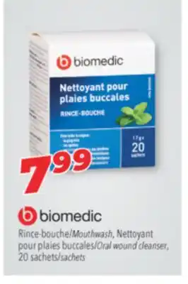 Familiprix Biomedic mouthwash/oral wound cleanser, 20 sachets offer
