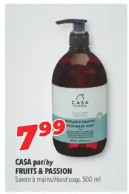Familiprix Casa by fruits & passion hand soap offer