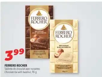 Familiprix Ferrero rocher chocolate bar with hazelnut offer