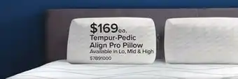 Leon's Tempur-pedic tempur-align prolo pillow offer