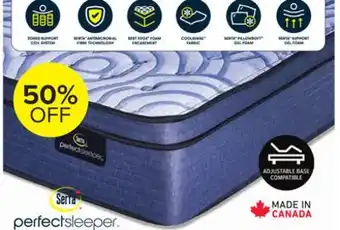 Leon's Serta perfect sleeper tempest medium euro top queen mattress offer