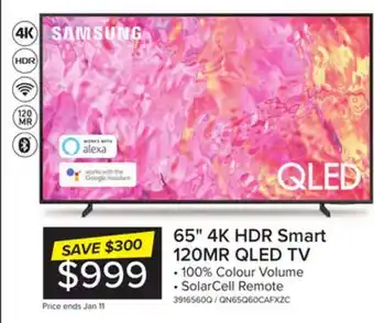 Leon's Samsung 65 qled 4k smart tv qn65q60cafxzc offer