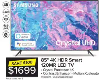 Leon's Samsung 85 cuhd 4k smart tv un85cu7000fxzc offer