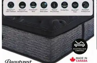 Leon's Beautyrest world class grandeur medium queen mattress offer