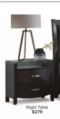 Leon's Cinema night table - charcoal offer