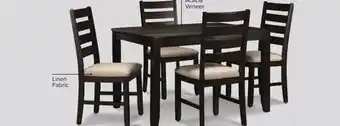 Leon's Hartford 5-piece dining set - dark brown offer