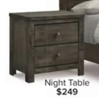 Leon's Cabin night table - grey offer