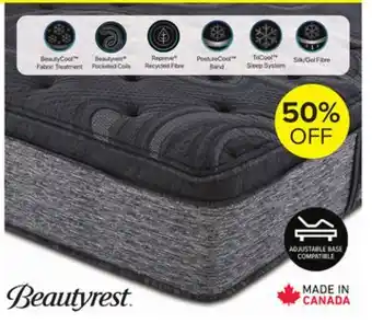 Leon's Beautyrest world class majesty medium twin mattress offer