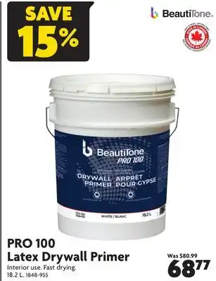 Home Hardware Pro 100 latex drywall primer offer