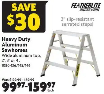 Home Hardware Heavy duty aluminum sawhorses offer