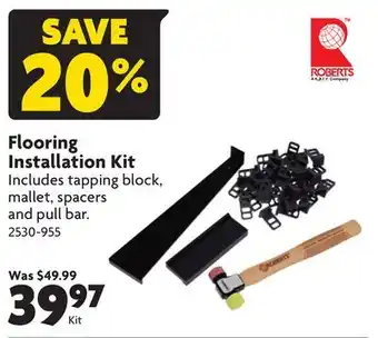 Home Hardware Flooring installation kit offer