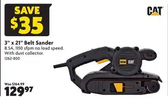 Home Hardware 3 x 21 belt sander offer