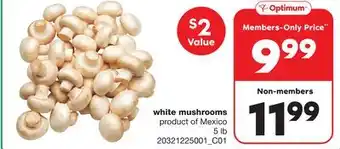 Wholesale Club White mushrooms, 5 lb offer