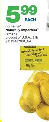 Wholesale Club No name naturally imperfect lemons, 3 lb offer