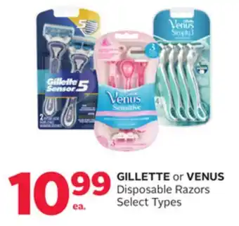 Rexall Gillette or venus disposable razors offer